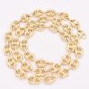 10mm Puffed Mariner Link Chain Necklace Solid 10K Yellow Gold for Men and Women