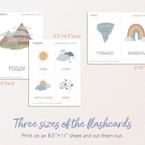 12 Weather Flashcards Engage Your Little Learners with Rainbow Educational Printables