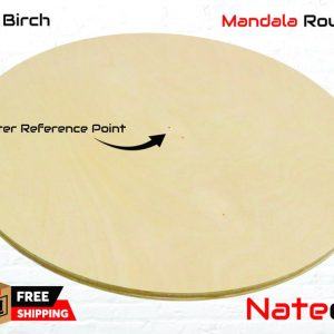 1/2″ Birch Mandala Blank Rounds with Center Reference Unleash Your Artistic Potential