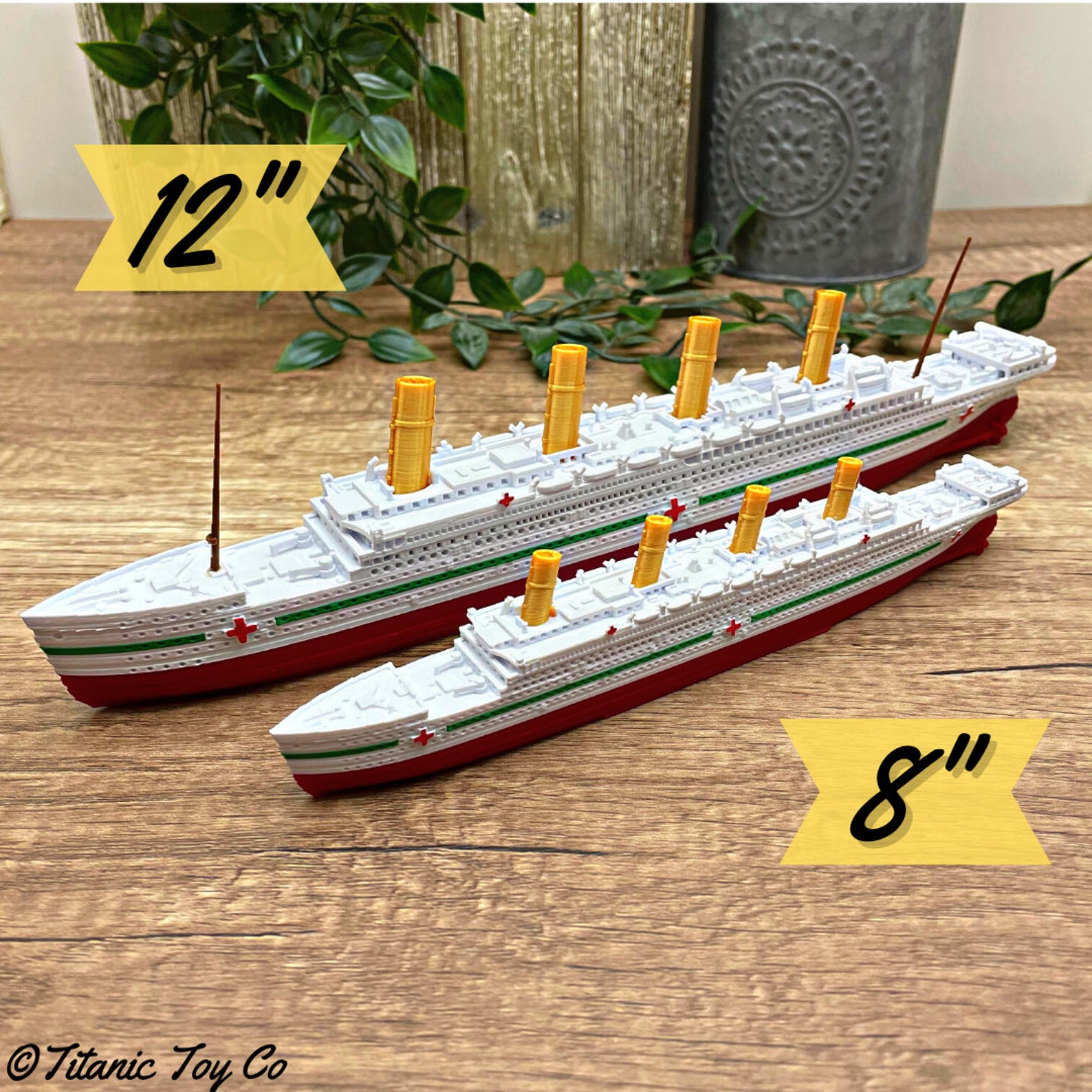 12″ HMHS Britannic Model The Titanic’s Sister Ship for History Buffs and Collectors