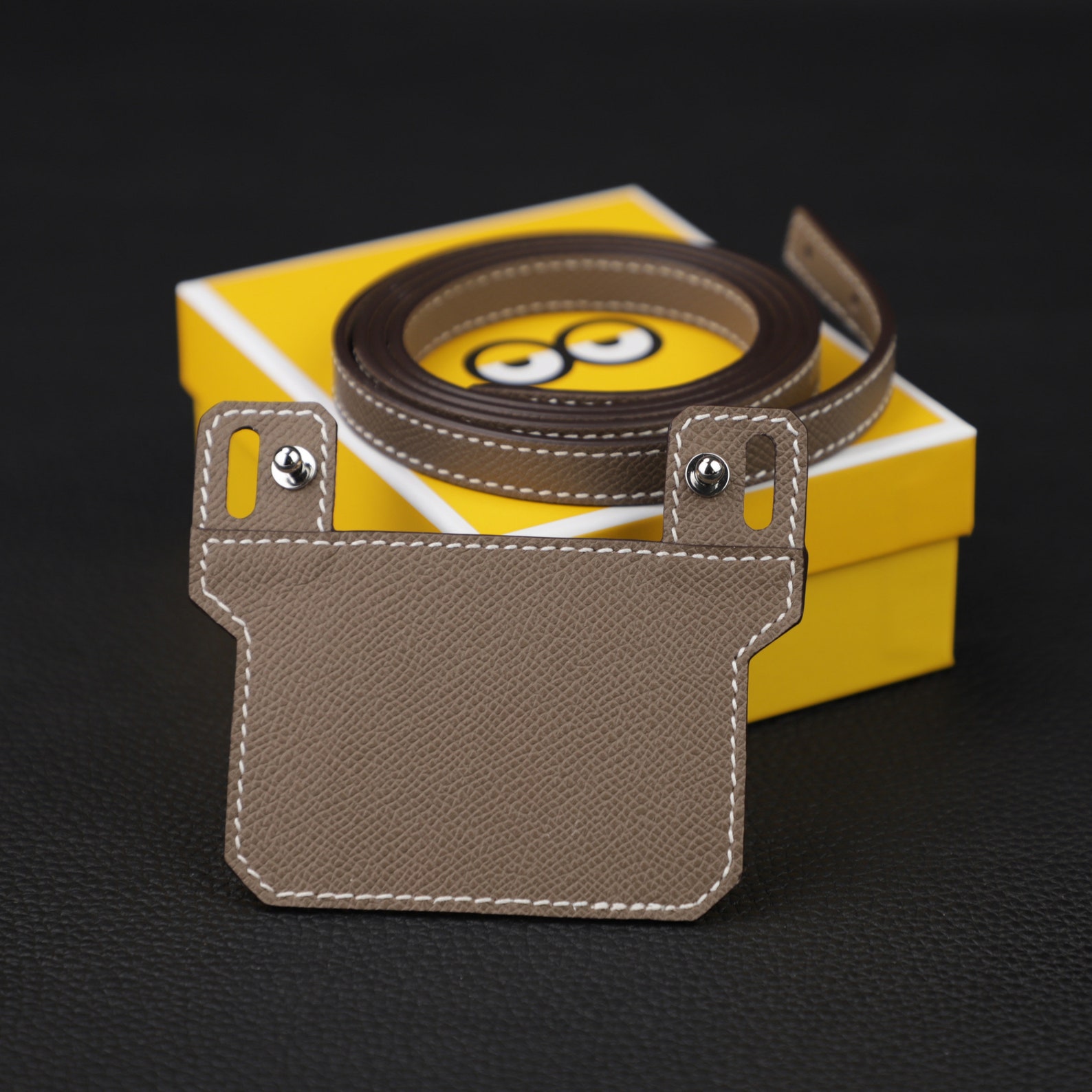 12mm Epsom Leather Shoulder Strap for Constance Slim Wallet Elevate Your Style with Crossbody Convenience