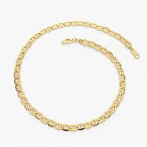14k Gold Mariner Link Bracelet A Timeless Treasure for Special Occasions
