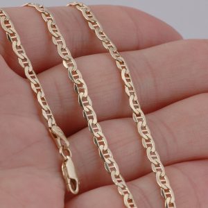 14K Solid Gold Mariner Chain A Timeless Treasure for Chain Lovers