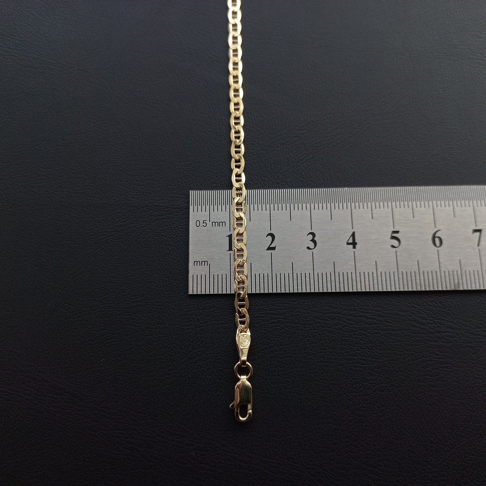 14K Solid Gold Mariner Chain A Timeless Treasure for Chain Lovers