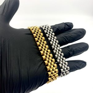 18k Gold/White Gold Presidential Bracelet Timeless Elegance for All