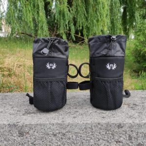 1L Bike Stem Bags (Pair) – Snack & Bottle Holders for Bikepacking Adventures