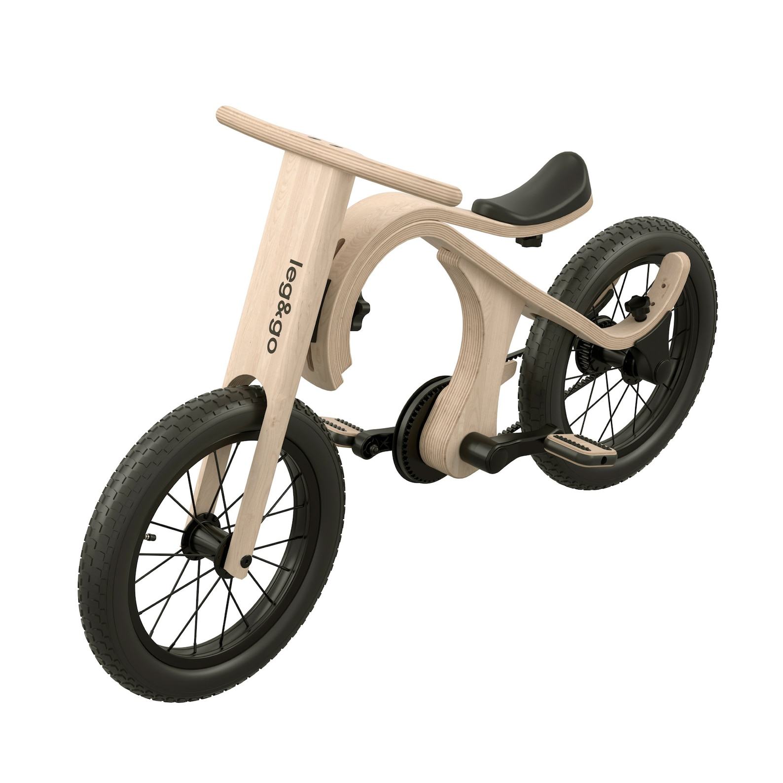 2-in-1 Wooden Balance Bike with Pedals The Perfect Ride for Toddlers and Preschoolers