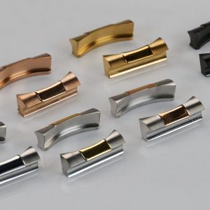 2x Solid 20mm Curved End Links for Rolex Watch Strap Bracelet – Stainless Steel