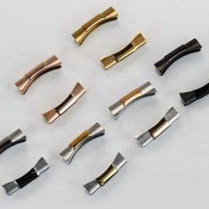 2x Solid 20mm Curved End Links for Rolex Watch Strap Bracelet – Stainless Steel