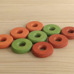 3 Vibrant Discs on a Horizontal Dowel Elevate Your Home Dcor with Free Delivery