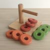 3 Vibrant Discs on a Horizontal Dowel Elevate Your Home Dcor with Free Delivery