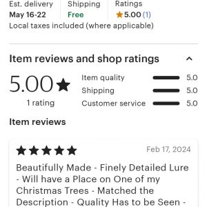 3.1/3″ Handcrafted Panfish Lure The Ultimate Item for Fishermen