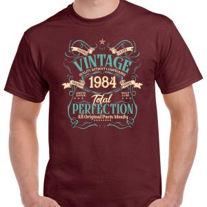 40 Years of Perfection Limited Edition T-Shirt for Men Born in 1984