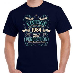 40 Years of Perfection Limited Edition T-Shirt for Men Born in 1984