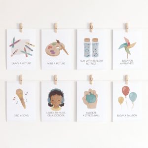 41 Calming Corner Flashcards Empowering Kids with Calming Strategies and Emotional Regulation