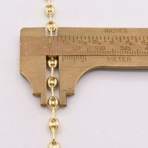 4.5mm Puffed Anchor Mariner Chain Necklace 14K Yellow Gold Clad Silver – A Timeless Treasure