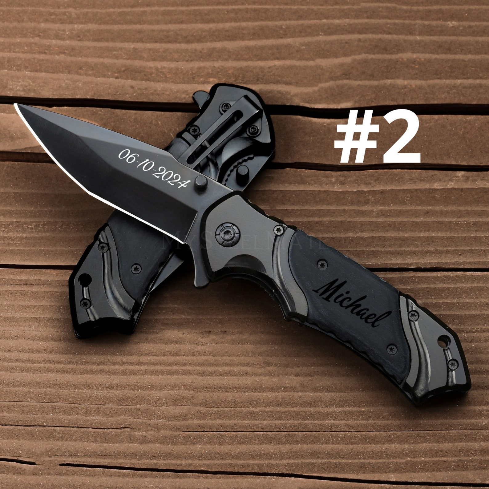 5th Anniversary Keepsake Personalized Engraved Knife for Him