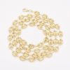 7.5mm Puffed Mariner Nugget Textured Chain Necklace in Genuine 10K Yellow Gold A Statement of Elegance and Authenticity