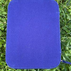 90s YSL Blue Nylon Beauty Case Vintage Cosmetic Pouch from Yves Saint Laurent