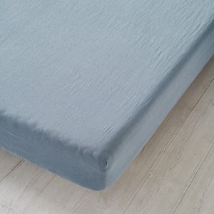 95% Linen Fitted Sheet Stonewashed Luxury for a Perfect Night’s Sleep