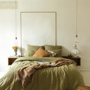 95% Organic Linen Bedding Set Indulge in Nature’s Embrace for a Restful Night’s Sleep