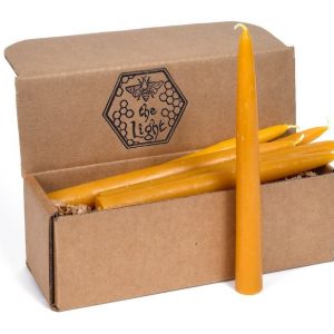 95% Pure Beeswax Taper Candles Illuminate Your Home with Natural Elegance