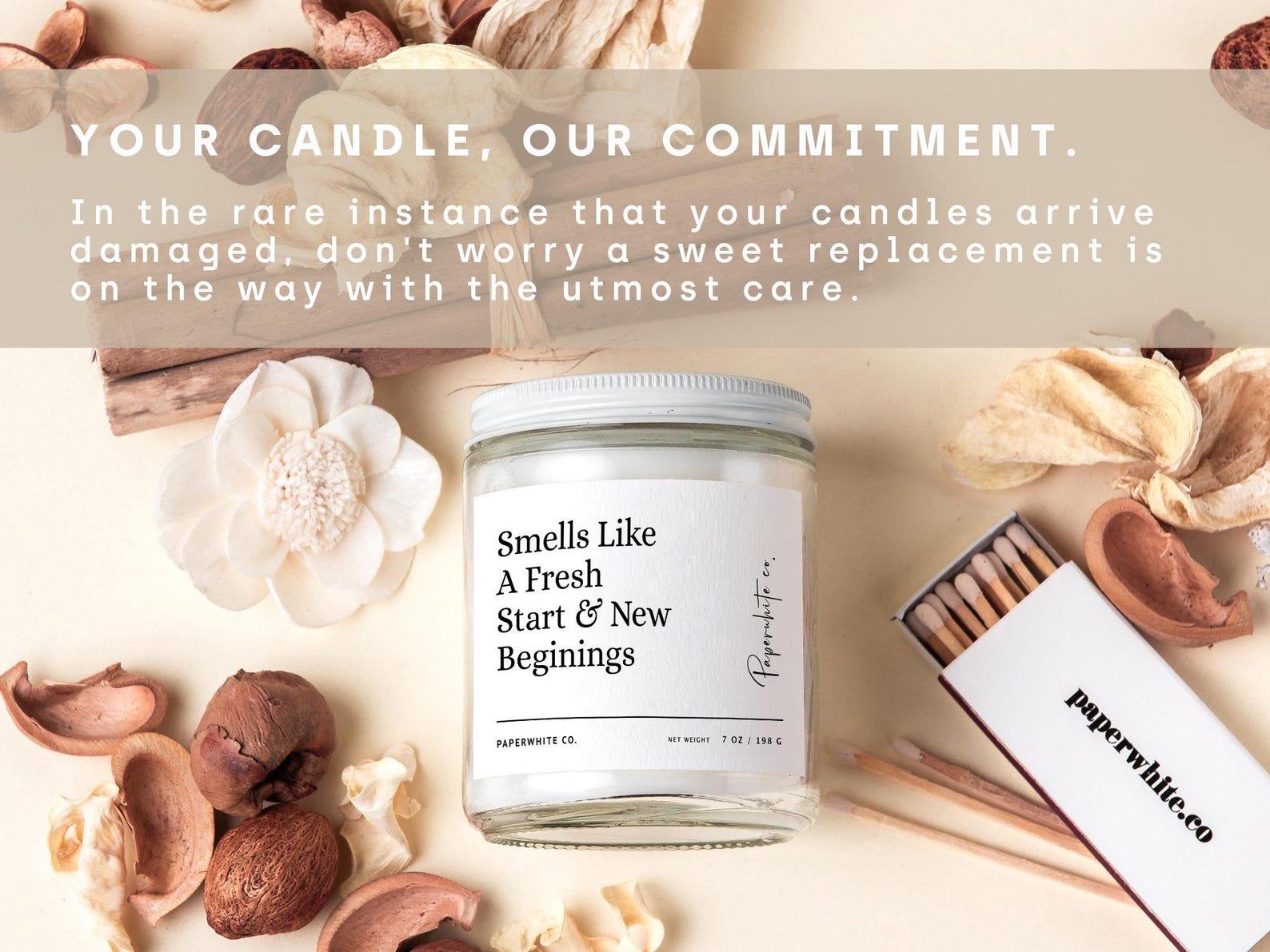 A New Chapter Begins Fresh Start Candle for Transitions, Breakups, and New Beginnings - Image 3