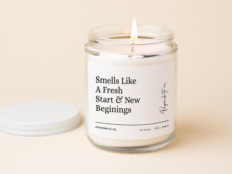 A New Chapter Begins Fresh Start Candle for Transitions, Breakups, and New Beginnings