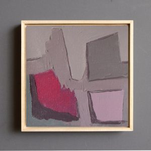 Abstract Minimalist Oil Painting Unique Modern Artwork on Canvas Board