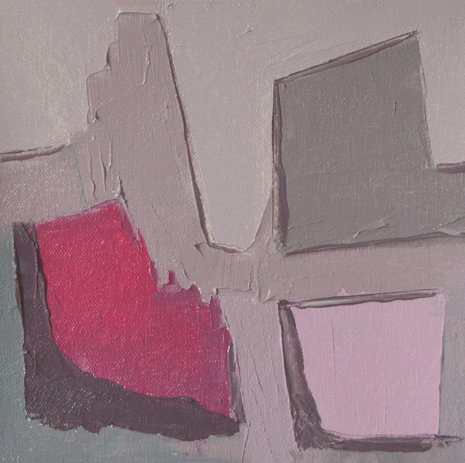 Abstract Minimalist Oil Painting Unique Modern Artwork on Canvas Board