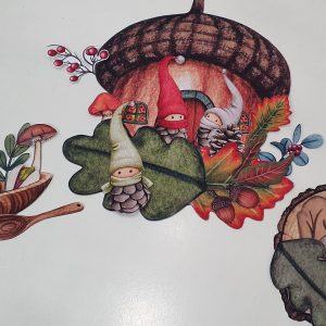 Acorn House Printable Play Set Build a Fairy Land, DIY Paper Craft for Kids, Pretend Play, Animal Puppets, Paper Doll House