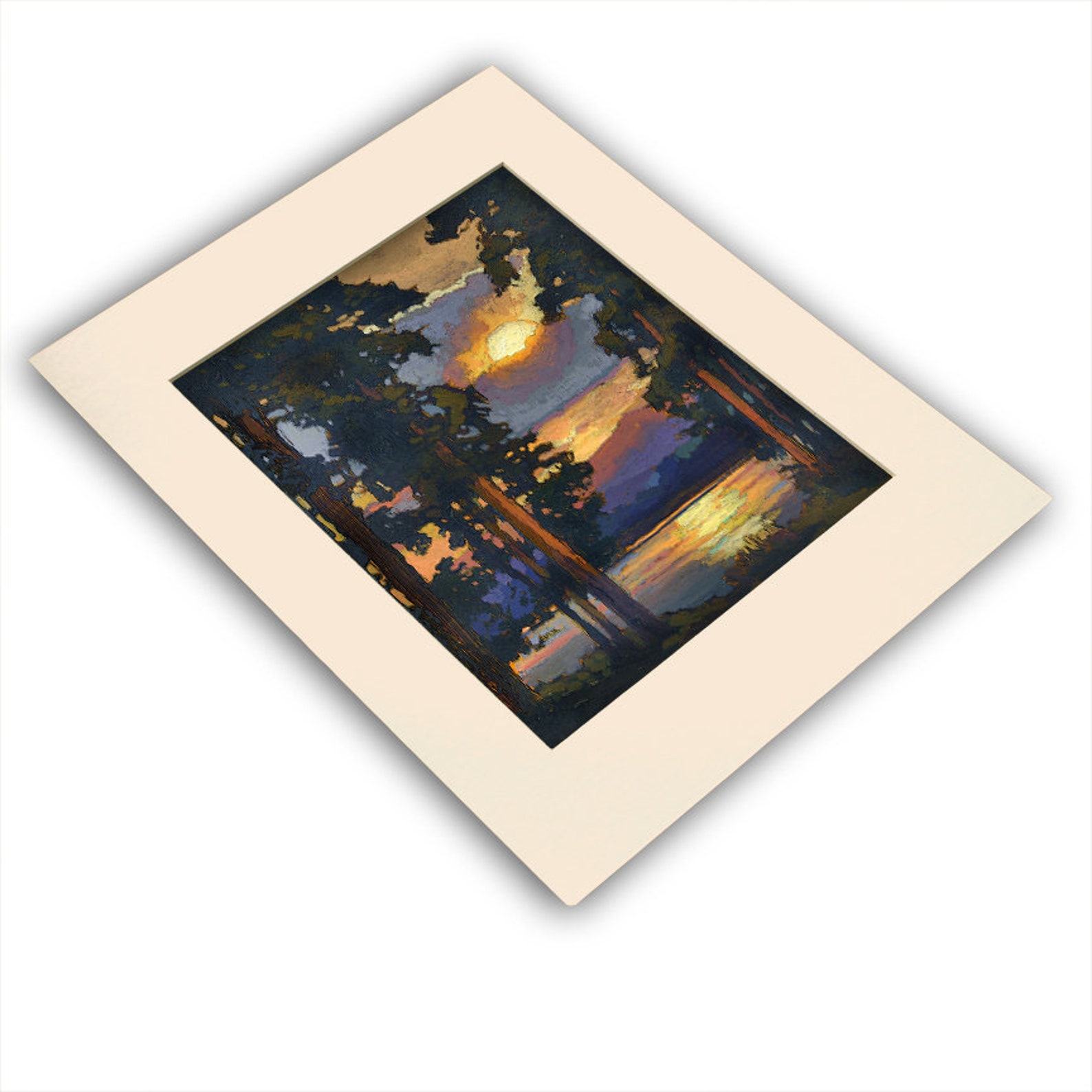 Across the Tranquil Lake A Serene Landscape Painting by Jan Schmuckal