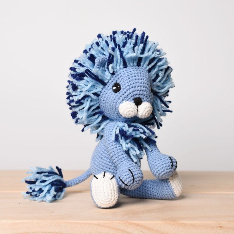 Adorable Blue Lion Crochet A Charming Amigurumi Companion for All Ages