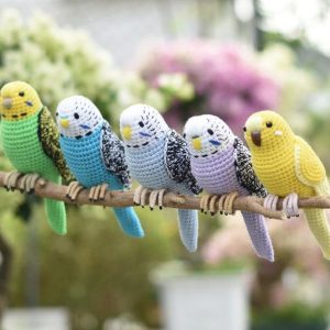Adorable Budgie Bird Crochet Amigurumi A Handmade Item for Bird Enthusiasts