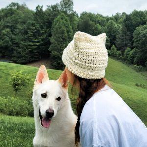 Adorable Crochet Beanie with Animal Ears Express Your Wild Side with Customizable Colors