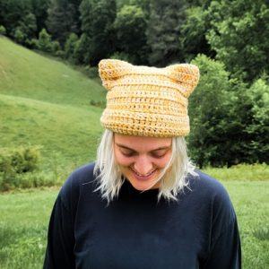 Adorable Crochet Beanie with Animal Ears Express Your Wild Side with Customizable Colors