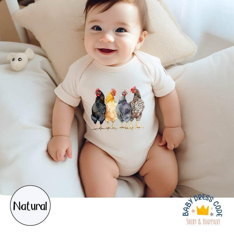 Adorable Farm-tastic Chickens Baby Bodysuit Country Charm for Little Farmers