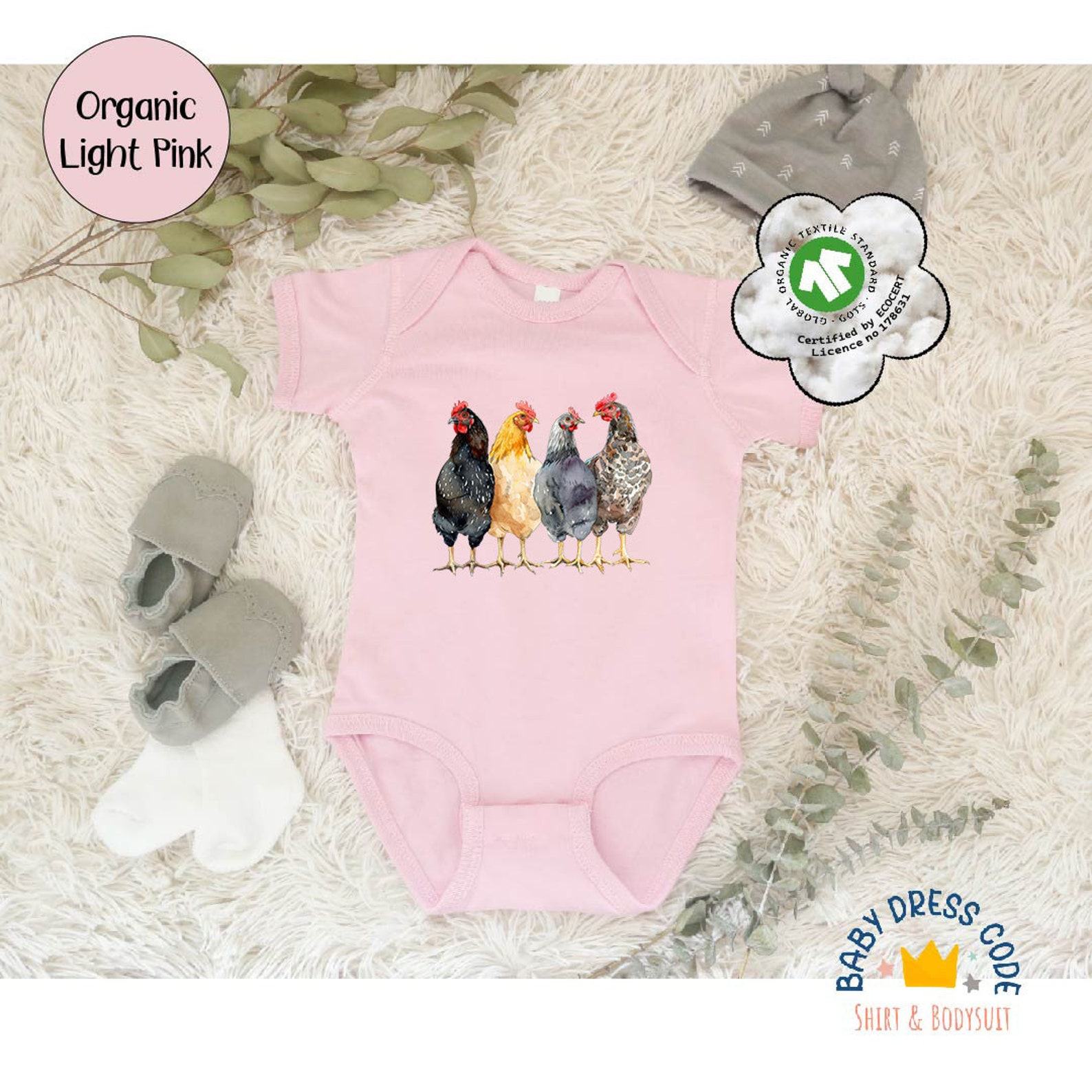 Adorable Farm-tastic Chickens Baby Bodysuit Country Charm for Little Farmers