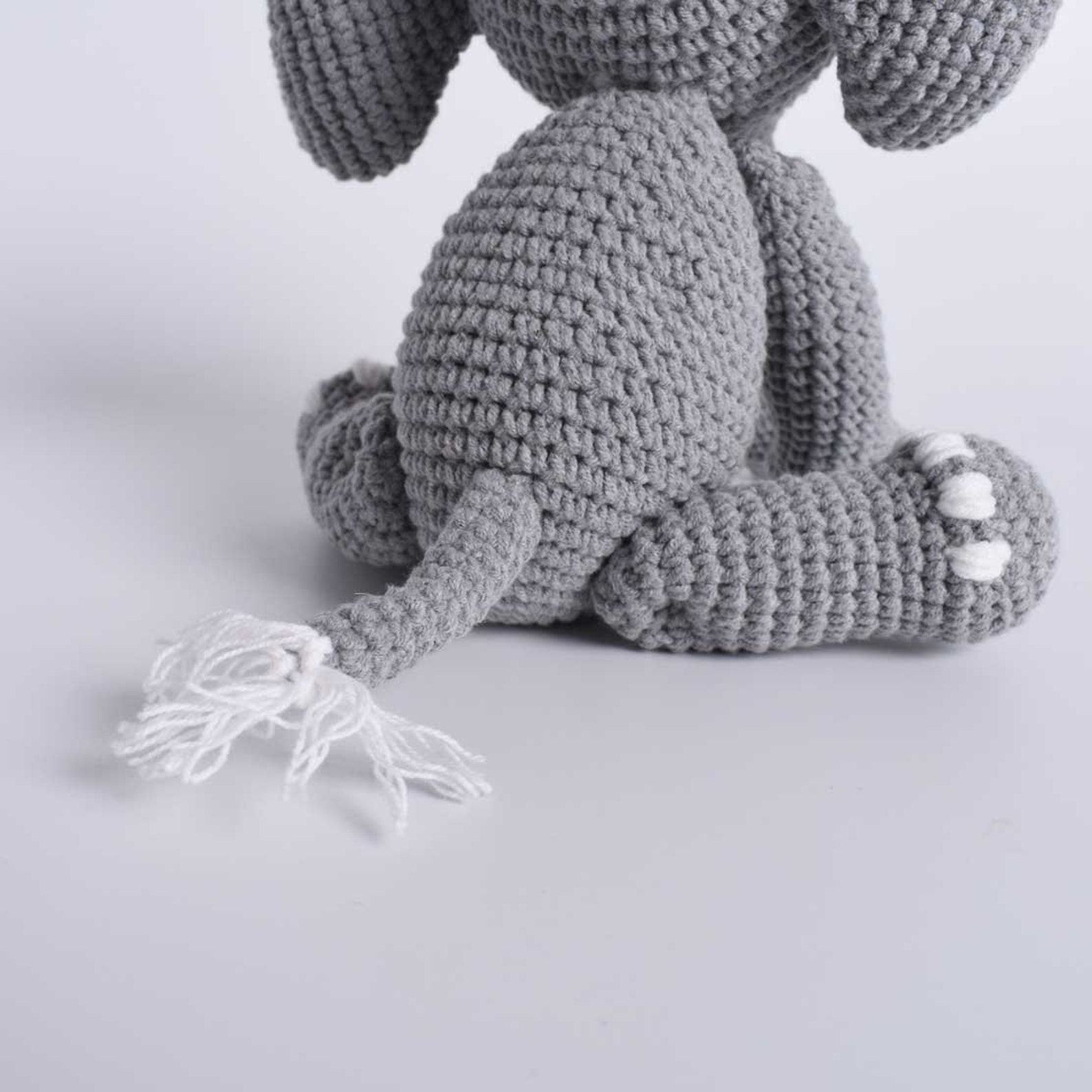 Adorable Grey Elephant Amigurumi A Cherished Item for Little Ones
