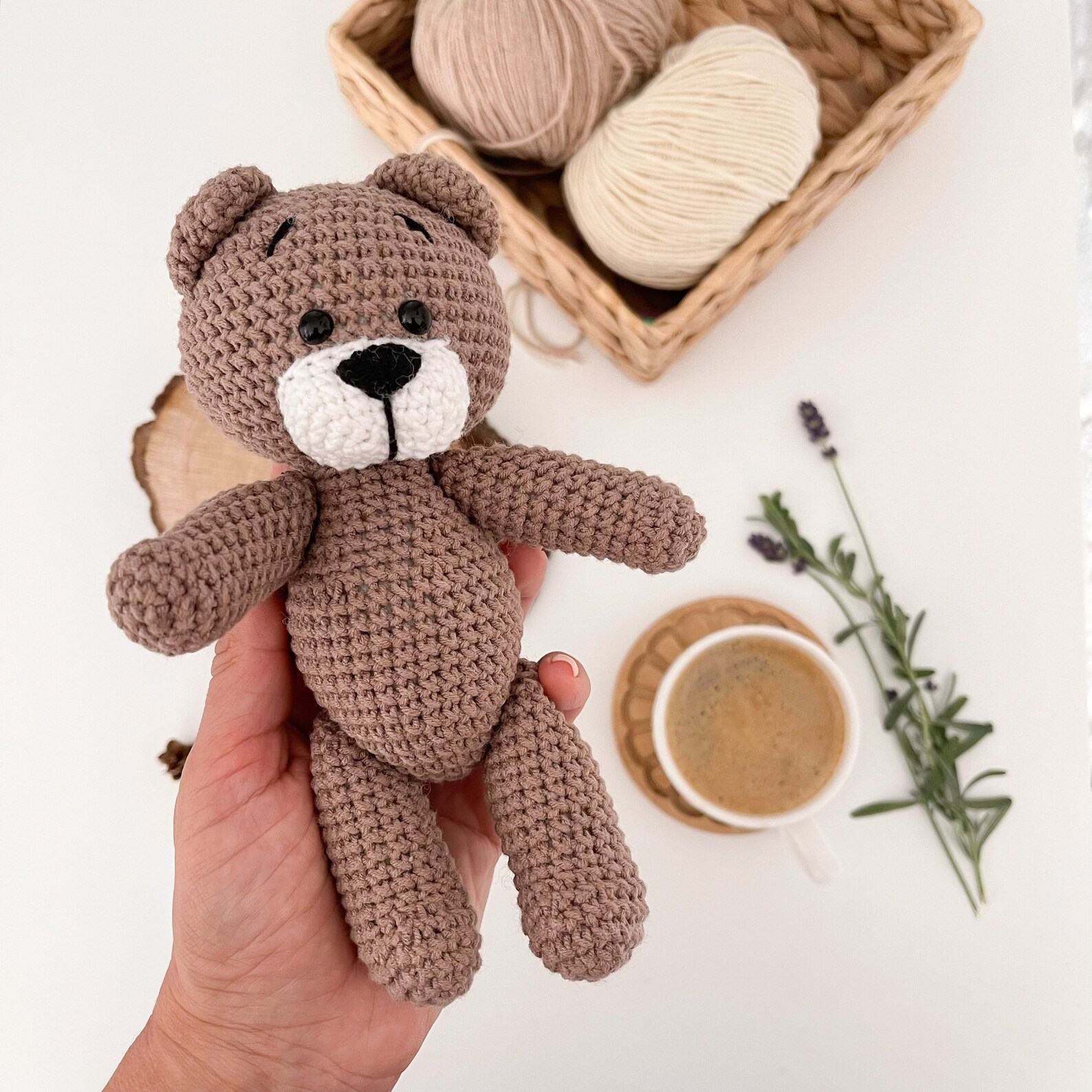 Adorable Handmade Crochet Teddy Bear A Interesting  Item for Loved Ones
