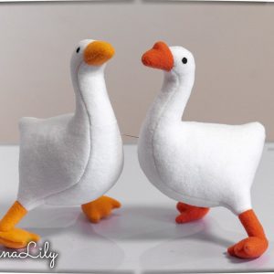 Adorable Untitled Goose Game Plush Handmade Soft Plushie for Goose Enthusiasts