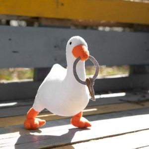 Adorable Untitled Goose Game Plush Handmade Soft Plushie for Goose Enthusiasts