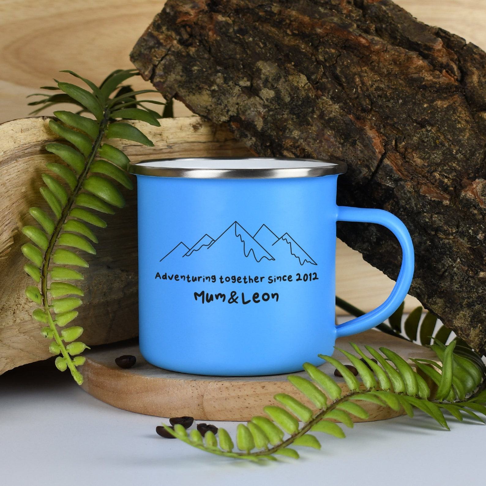 Adventure-Ready Enamel Mug Your Personalized Outdoor Companion