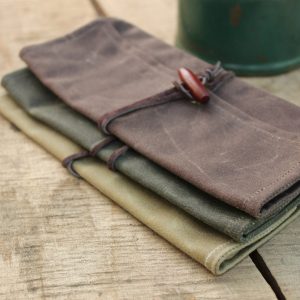 Adventure-Ready Waxed Canvas Roll-Up Pouch Keep Your Essentials Close