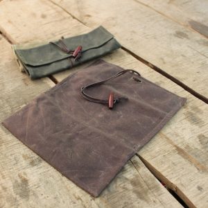 Adventure-Ready Waxed Canvas Roll-Up Pouch Keep Your Essentials Close