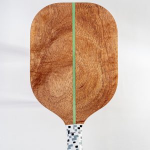 African Mahogany Pickleball Paddle Handcrafted Excellence for Players, Collectors, and Decor Enthusiasts