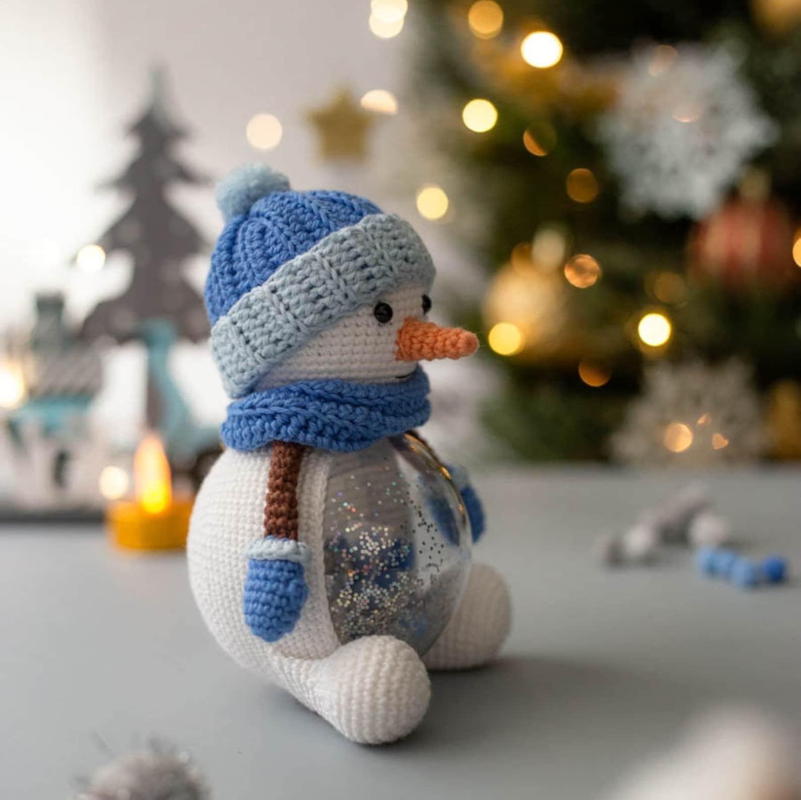 Amigurumi Christmas Snowman Crochet a Festive Holiday Decoration