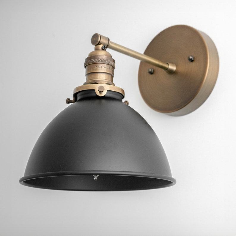 Antique Brass Sconce with Customizable Finishes Illuminate Your Space with Timeless Elegance