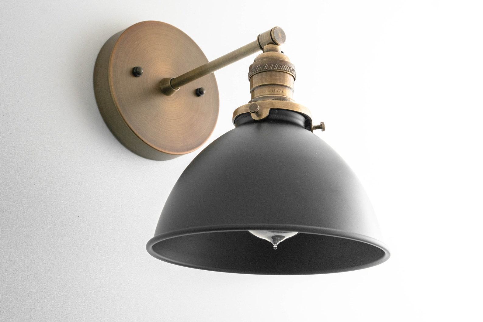 Antique Brass Sconce with Customizable Finishes Illuminate Your Space with Timeless Elegance - Image 2