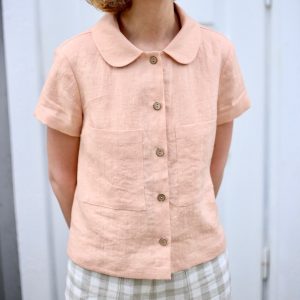 Apricot Hues Elevate Your Style with Linen Short Sleeve Shirts from OFFON CLOTHING